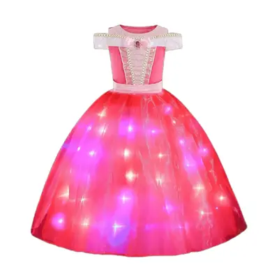 Princess Dress Light-Up Costume for Girls – Sparkling Costume for Parties, Halloween & Christmas