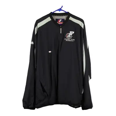 Forest Glen Baseball Majestic Windbreaker - 2XL Black Polyester