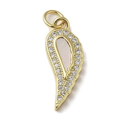 Brass Micro Pave Cubic Zirconia Pendants