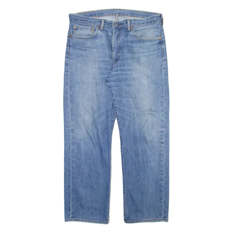 LEVI'S 751 Jeans Mens Blue Regular Straight Stone Wash W36 L30