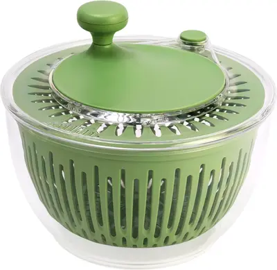 SUSTEAS Salad Spinner Large with 5 Blade Slicer and Egg Yolk Strainer for Efficient Salad Preparation and Food Washing, 4.25Q...