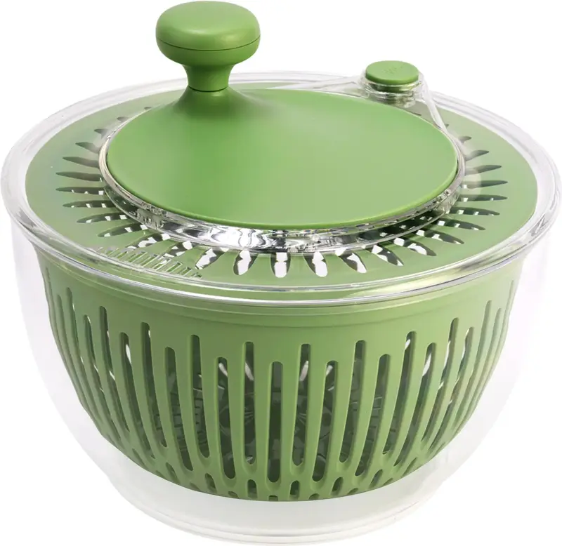 SUSTEAS Salad Spinner Large with 5 Blade Slicer and Egg Yolk Strainer for Efficient Salad Preparation and Food Washing, 4.25Q...