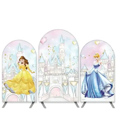 Aperturee Cartoon Castle Theme Princess Birthday Arch Backdrop Kit | Diy Arch Backdrop Cover | Diy Chiara Backdrop Cover | Di...