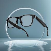 Senbono Smart Eye Strain Glasses, Wireless Headphone Transparent Lens Bluetooth-compatible Eyewear Glasses for Listening To M...