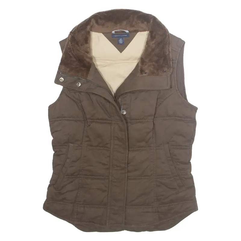 TOMMY HILFIGER Womens Gilet Brown S