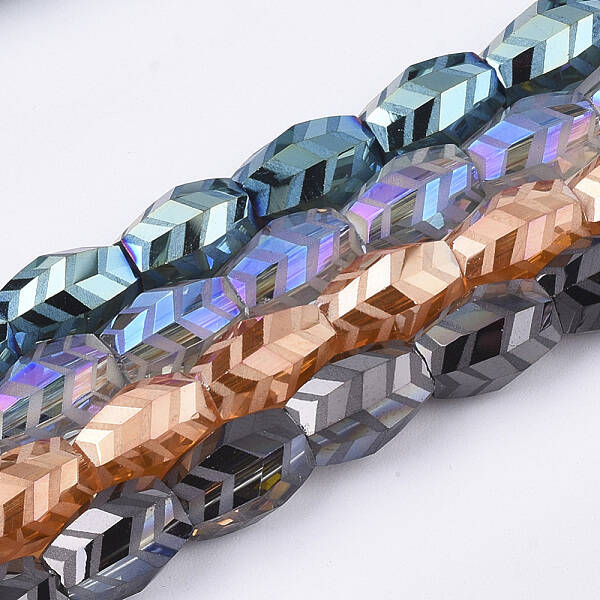 Electroplate Glass Beads Strands