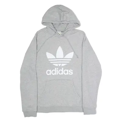 ADIDAS ORIGINALS Womens Grey Hoodie UK 14