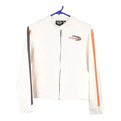 Harley Davidson Jacket - XS White Cotton Blend