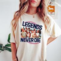 funny Retro Comfort 1990s Sandlot Legends Never Die Tshirt, Baseball Shirt, Baseball Squad Crew Shirts, Baseball Team Tee Top...