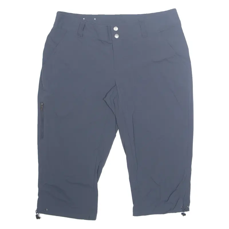 COLUMBIA 3/4 Length Womens Sports Shorts Blue UK 10 W33