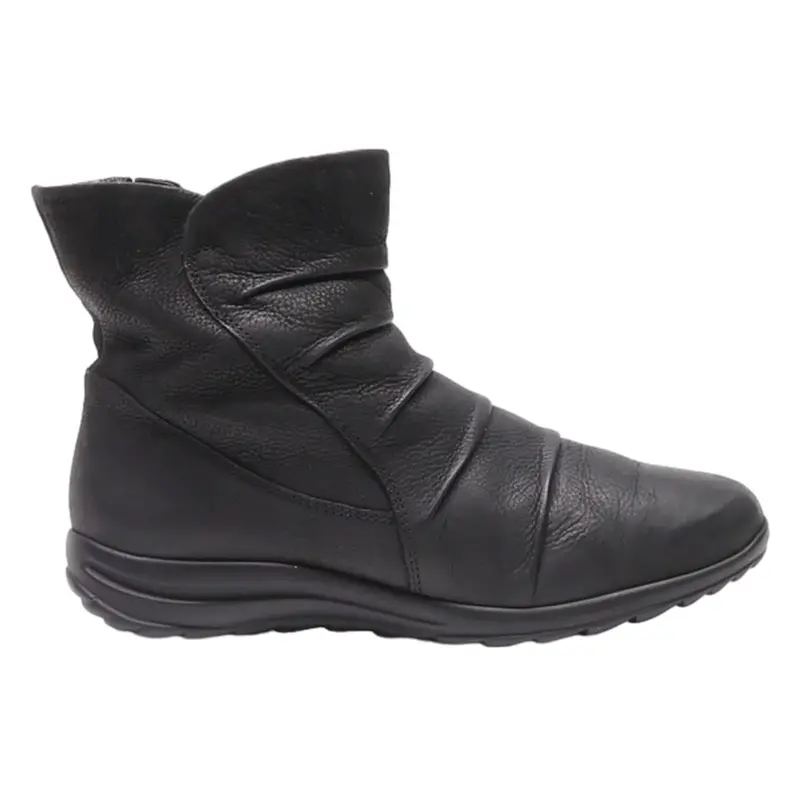 GABOR Ankle Boots Black Leather Womens UK 4.5