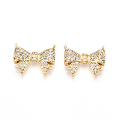 Brass Micro Pave Cubic Zirconia Pendants