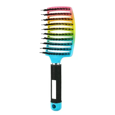 Professional Comb Curved Ventilation Brush for Men and Women, Heatless Paddle Smoothing Brush for Quick Blow Drying Of Wet ...