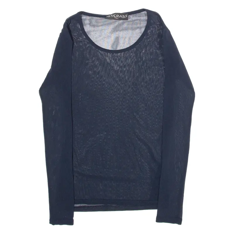 MODERATO Womens Top Blue Long Sleeve XS