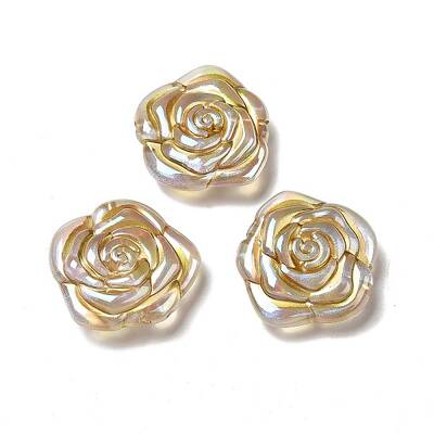 UV Plating Rainbow Iridescent Acrylic Beads