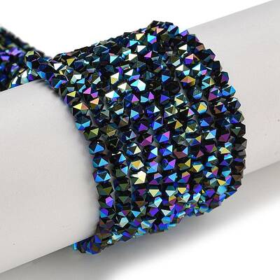Electroplate Glass Beads Strands