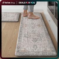 【DealsforYouDays】GENIMO Kitchen Mats for Floor 2PCS, Washable Anti-Fatigue Mat for Cushioned, Waterproof Kitchen Rug , No...