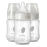 Evenflo Balance + Wide Neck Glass Bottles 6oz - 3 Pack OFFICIAL RETAILER