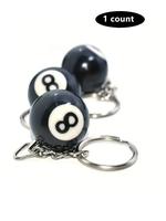 Billiard Ball Shaped Keychain, Mini Ball Shaped Charm Keychain, Number Detail Billiard Ball Keychain for Bag Car Key Decorati...