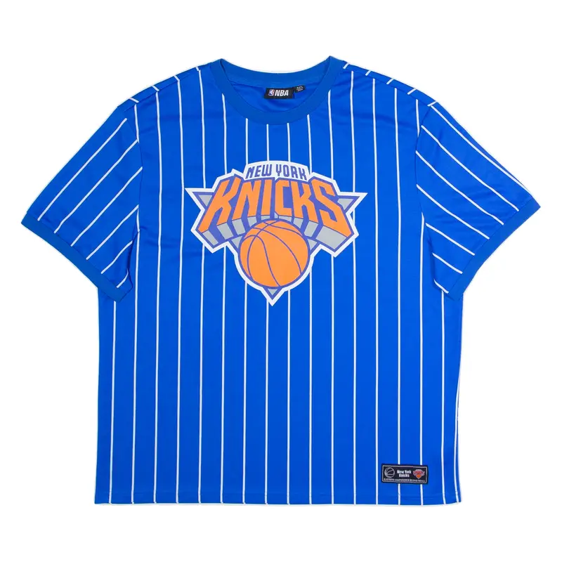 NBA New York Knicks Mens T-Shirt Blue USA Crew Neck 2XL