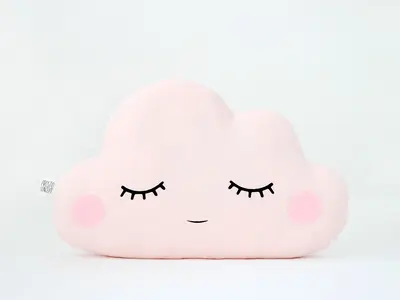 Pale Pink Cloud Pillow