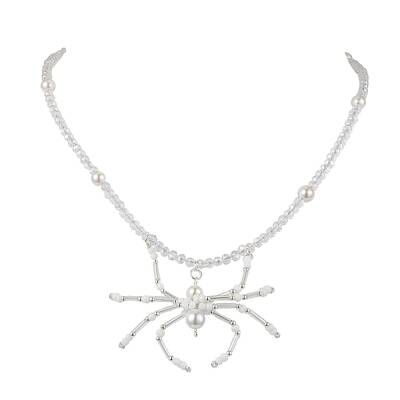 Halloween Spider Pendant Necklaces