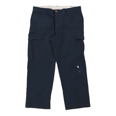 Dickies Cargo Trousers - 41W 29L Navy Cotton