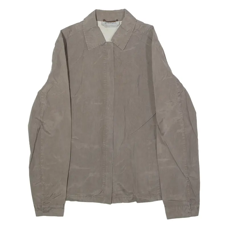 MAX MARA Womens Jacket Brown Silk UK 12
