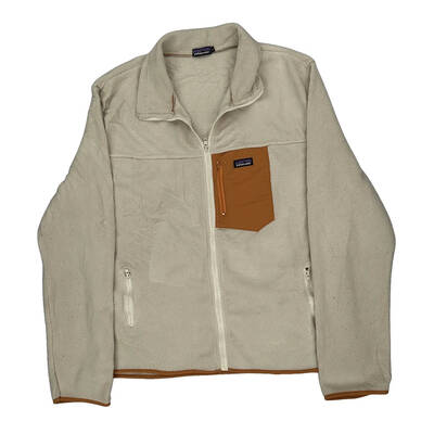 Patagonia Fleece Jacket - Large Beige Polyester | Size: large