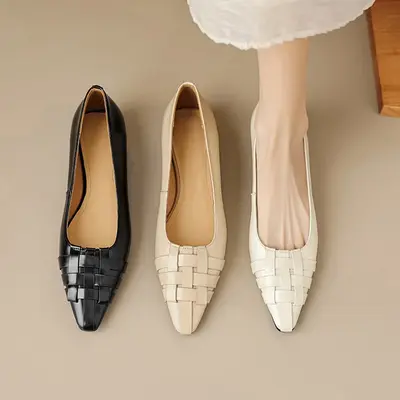 CHIKO Aldora Pointy Toe Wedge Pumps Shoes