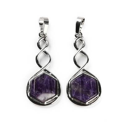 Natural Amethyst Pendants