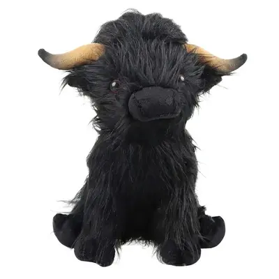 Highland Cow Plush Toy, Simulation Cow Stuffed Animal Toy, Cute Summer Ornaments Sofa Decoration, Kreeptures Plushies Toy, Co...