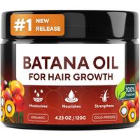 100% Raw & Organic Dr Sebi Batana Oil - Cold-Pressed & Pure Unrefined Batana Hair Mask for Women & Men - Enhances Hair Thickn...