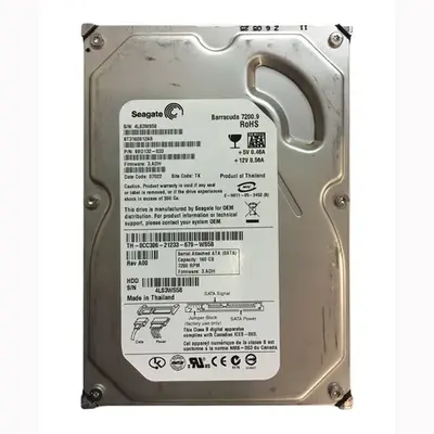 CC306 Dell 160GB 7200RPM SATA 3Gb/s 8MB Cache 3.5-Inch Hard Drive