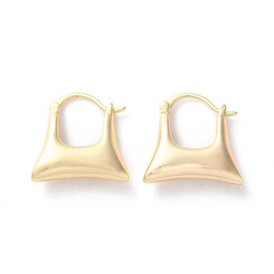 Rack Plating Brass Hoop Earrings