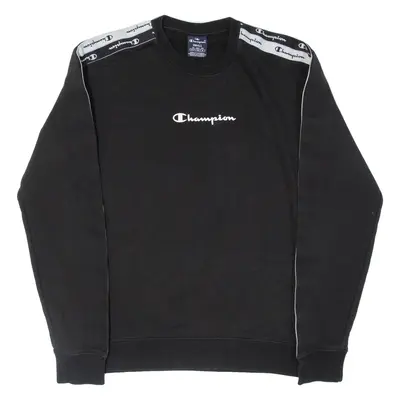 CHAMPION Womens Sweatshirt Black S