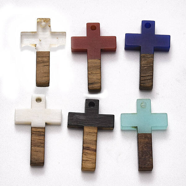 Resin & Walnut Wood Pendants
