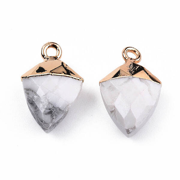 Natural Howlite Pendants