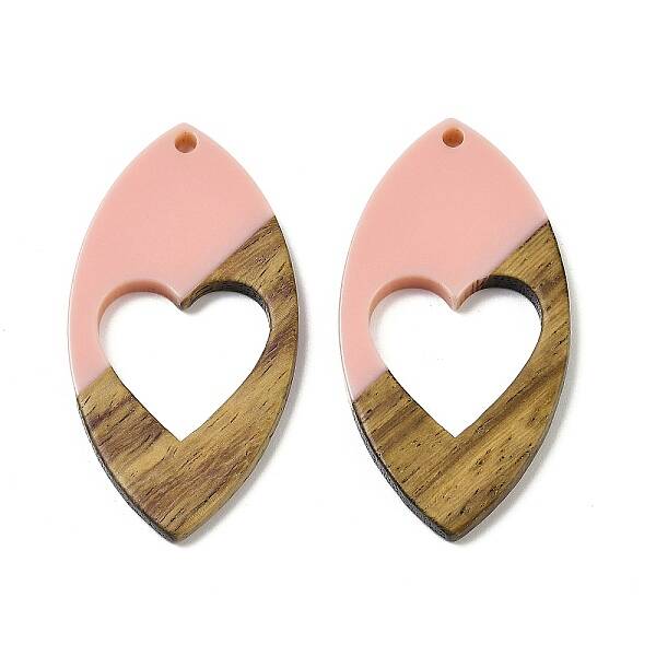 Resin and Walnut Pendants