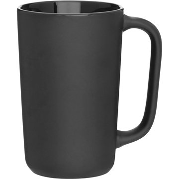 48 Promotional 14 oz Ledge - Matte Black Glossy Black - Ceramic