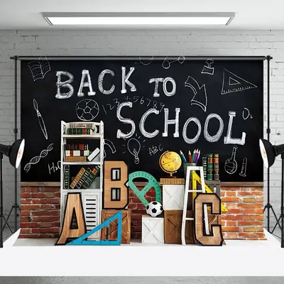 Blackboard Math Back To School Cake Smash Backdrop - Aperturee