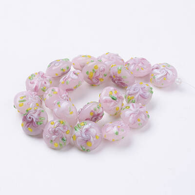 Handmade Bumpy Lampwork Beads Strands