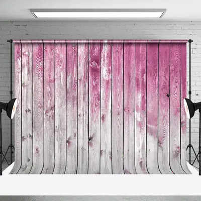 Aperturee Gradient Pink Grey Wood Grain Photography Backdrop, 3X2FT(1MX0.6M), 14 USD, wood backdrops, NYHD9I82-M