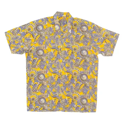 Mens Shirt Brown Floral XL