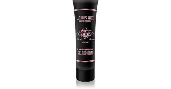 Institut Karité Paris Black Leather protective hand cream shea butter 30 ml