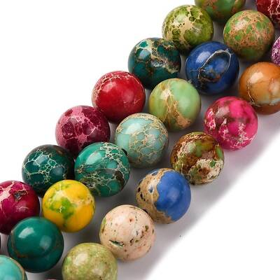 Dyed Natural Regalite/Imperial Jasper/Sea Sediment Jasper Beads Strands