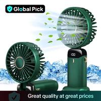 Father's Day Gifts, Portable Handheld Fan, USB Charging Mini Fan with Adjustable 5 Wind Speeds, Personal USB Fan with LED Pow...