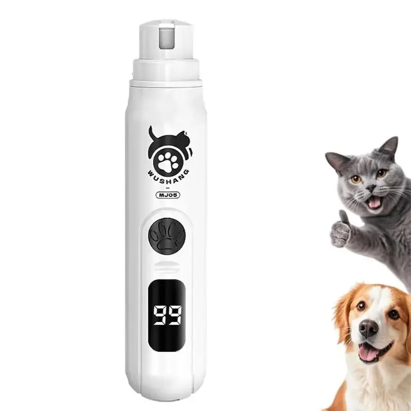 Dog Nail Grinder - Silent & Pain-Free Trimming for Anxious Pets, USB Rechargeable & 2-Speed Grooming Tool (Puppy to Large Dog...