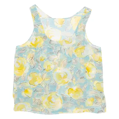 Womens Printed Vest Blue Sleeveless Crazy Pattern M