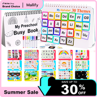 [30 Themes] Montessori Busy Book for Kids, Preschool Learning Activities, Toddler Busy Board, Gifts for Toddlers, Busy Tots B...